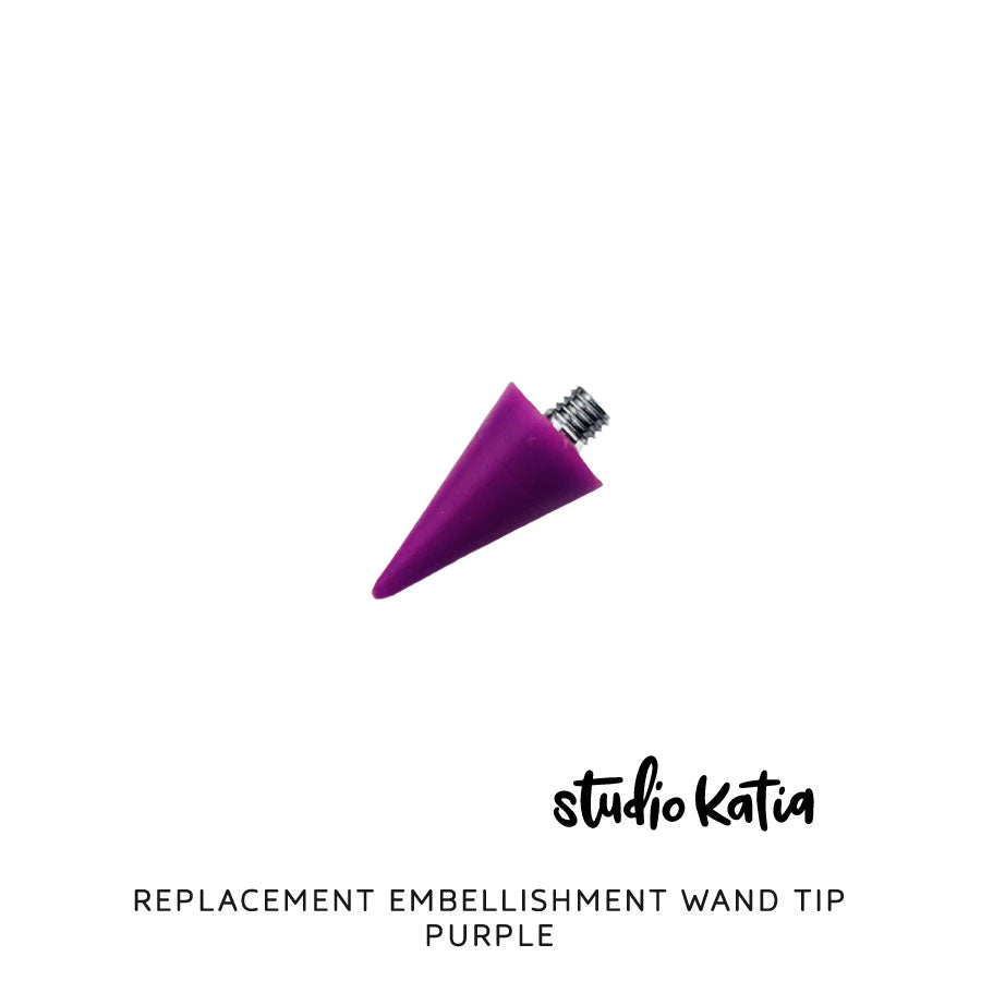 wax tip, replacement, embellishment wand, jewel picker, studio katia, purple, blue, red, green