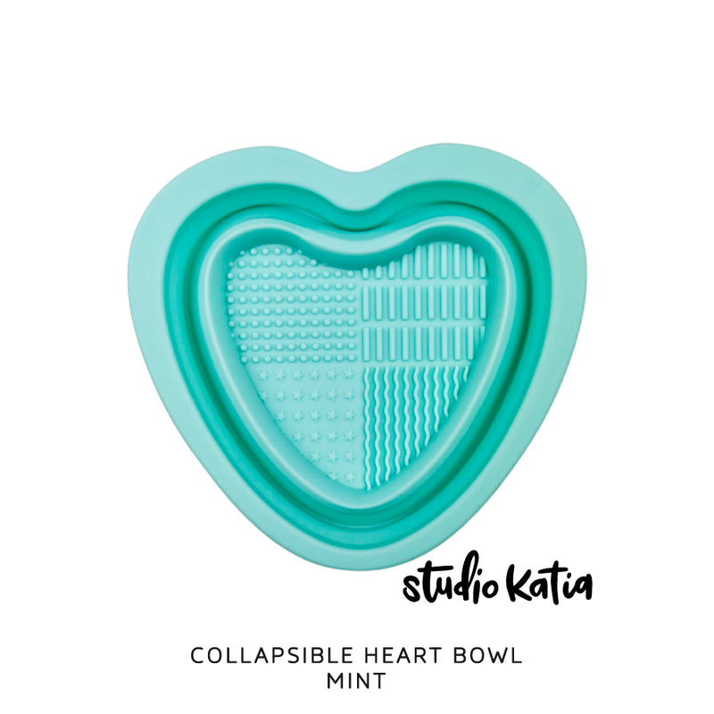 COLLAPSIBLE HEART BOWL - MINT